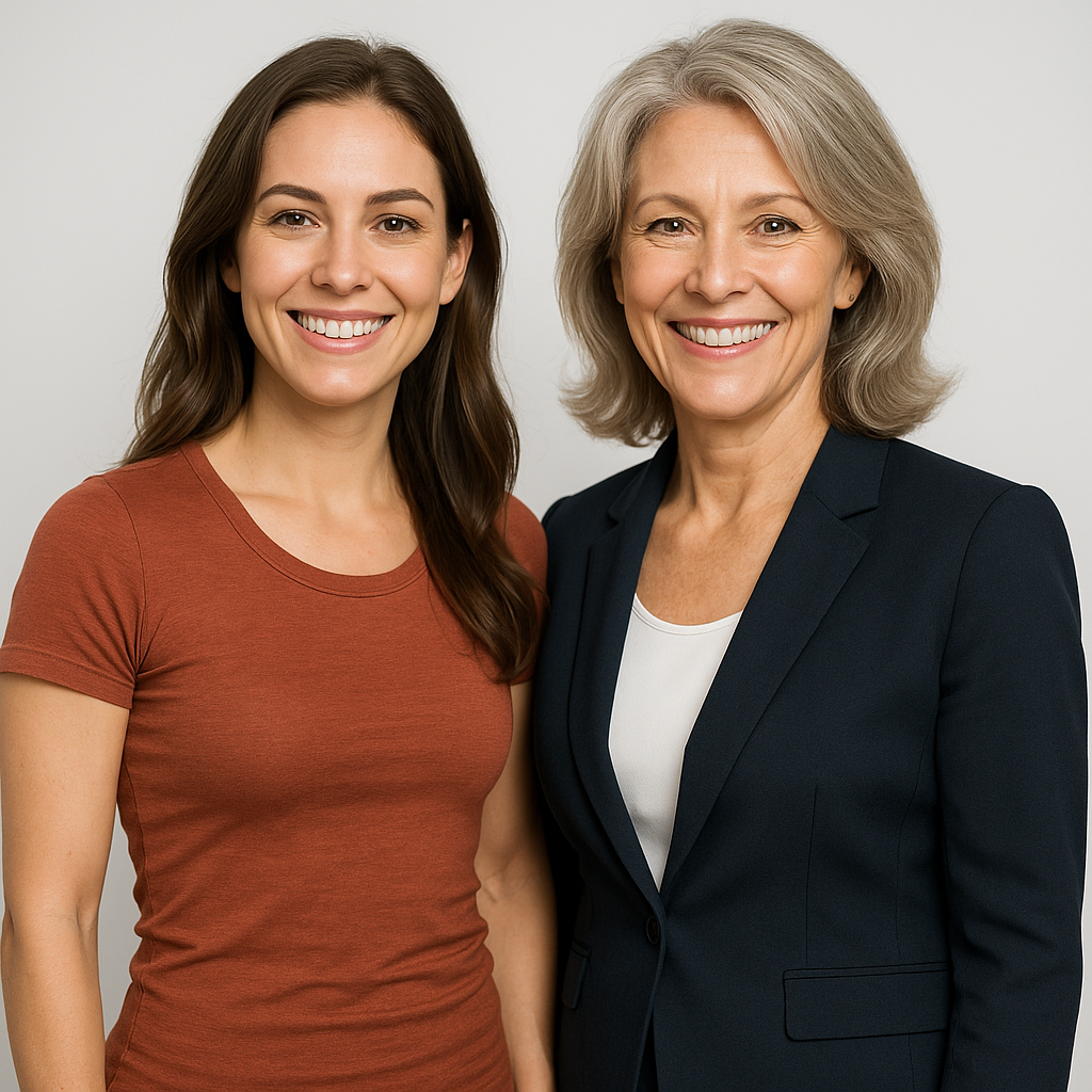 Mother-daughter pair Emma and Carol after losing 52 pounds combined through metabolic restoration